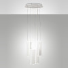 Prado lampadario LED a sospensione bianco 52W Fabas
